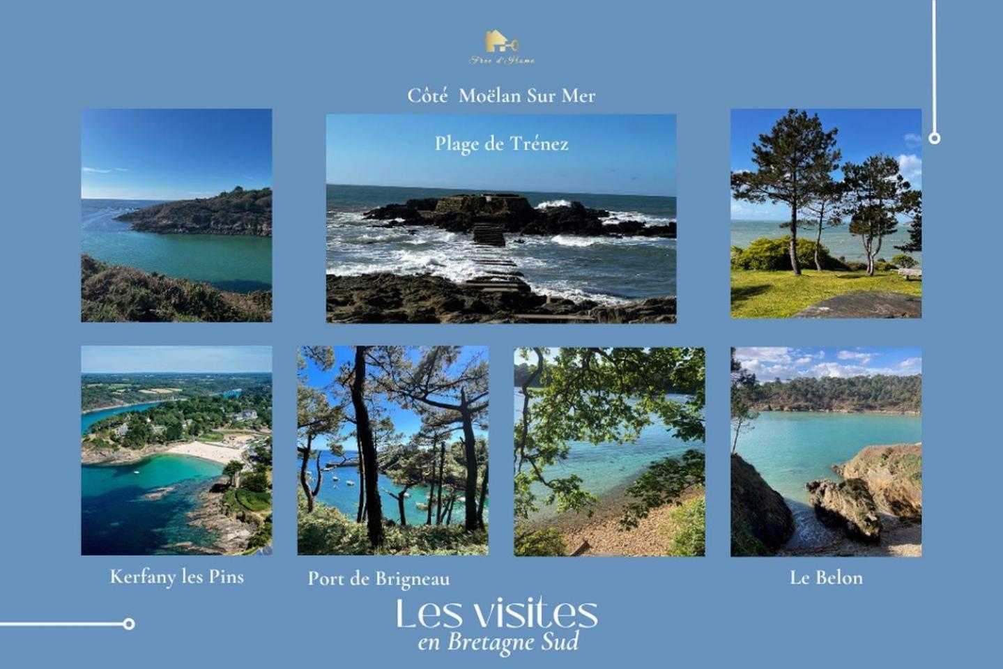 La Maison Bleue,Authenticite, Nature, Simplicite, 2-5 Personnes, Moelan Sur Mer Exterior photo